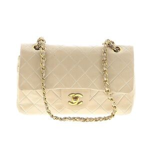 Chanel Beige Quilted Shoulder Bag